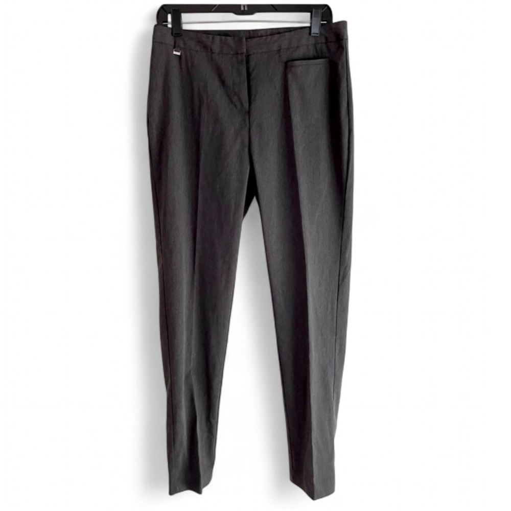 Express Women's Charcoal Flat Front Pants Size 8
